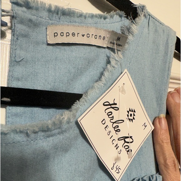 NWT Boutique Cold Shoulder Denim - Picture 7 of 12